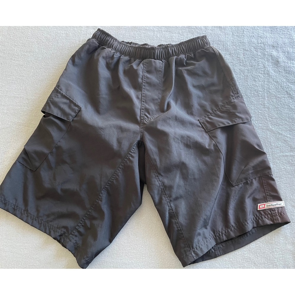 Bellwether Mens Mountain Bike‎ Shorts Padded Cargo Pockets Faded Black 28 Waist